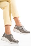SNEAKERS PEWTER PIELE NATURALA PSPL-8002