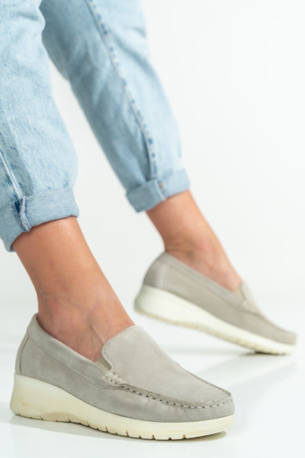ESPADRILE BEJ PIELE NATURALA INTOARSA DSPOLLEY