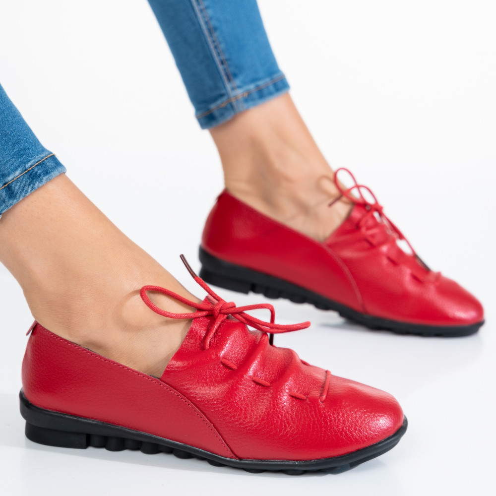 PANTOFI ROSII PIELE NATURALA 1SP01SP