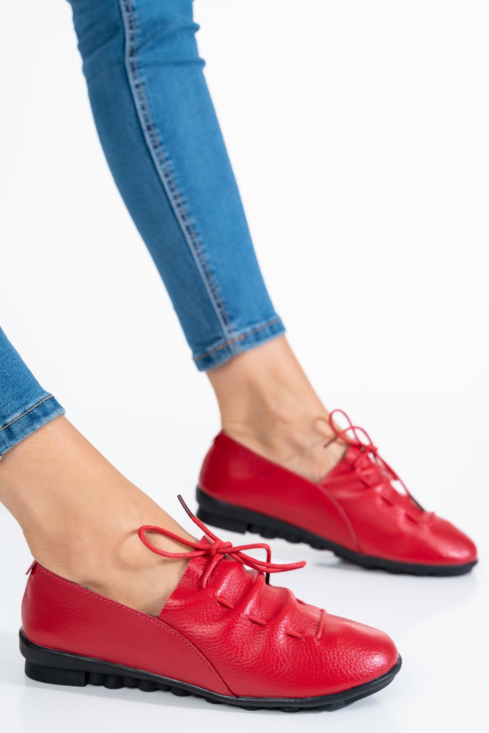 PANTOFI ROSII PIELE NATURALA 1SP01SP