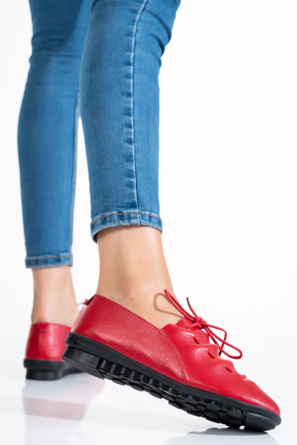PANTOFI ROSII PIELE NATURALA 1SP01SP