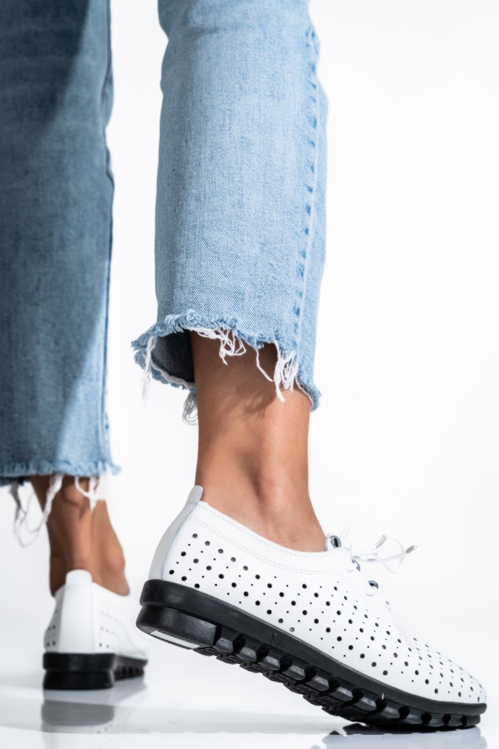 PANTOFI WHITE PIELE NATURALA ZSPA-201