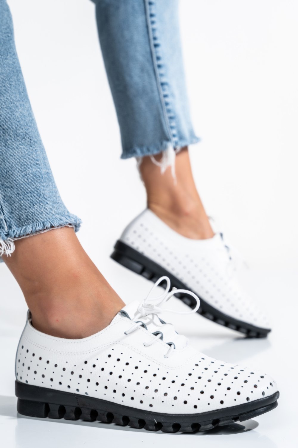 PANTOFI WHITE PIELE NATURALA ZSPA-201