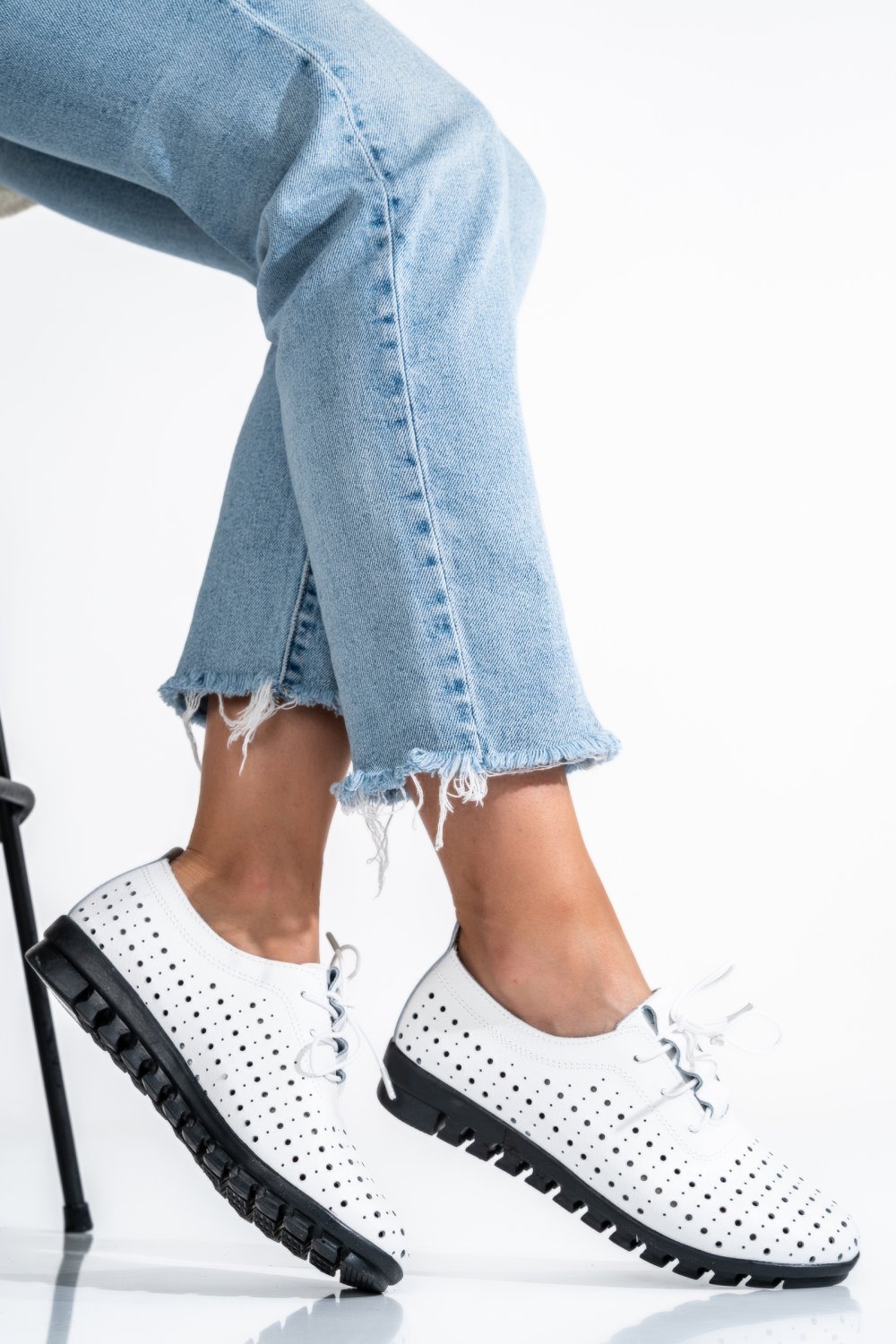 PANTOFI WHITE PIELE NATURALA ZSPA-201