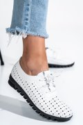 PANTOFI WHITE PIELE NATURALA ZSPA-201