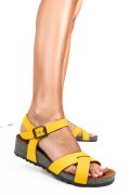 SANDALE YELLOW PIELE NATURALA GSPILDA