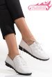 Pantofi albi piele naturala 1sp01sp