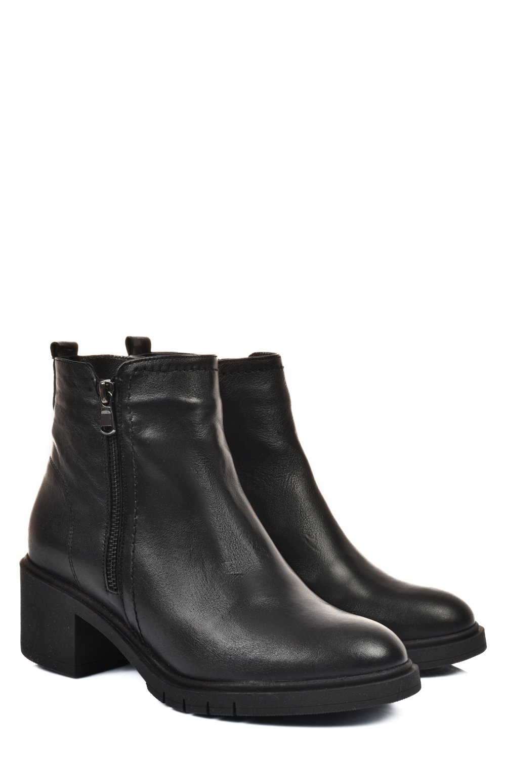 BOTINE FEMEI PIELE NATURALA NEGRE 2S7732-026NP