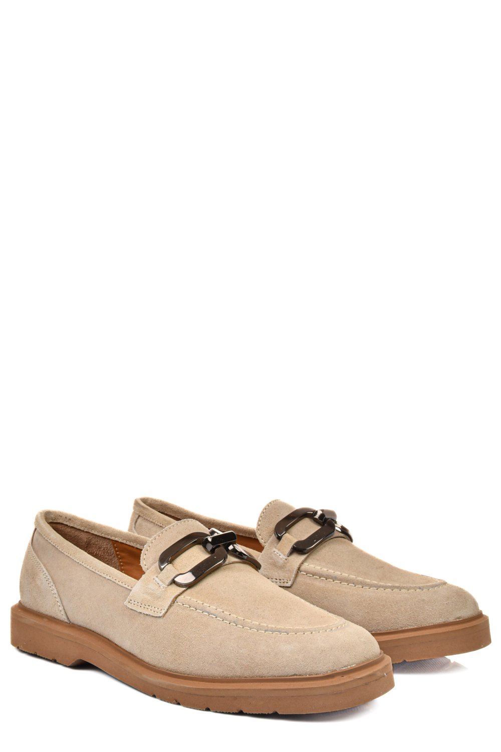 MOCASINI TAUPE PIELE NATURALA INTOARSA 1S771205