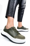 PANTOFI SPORT GREEN PIELE NATURALA TSP5102