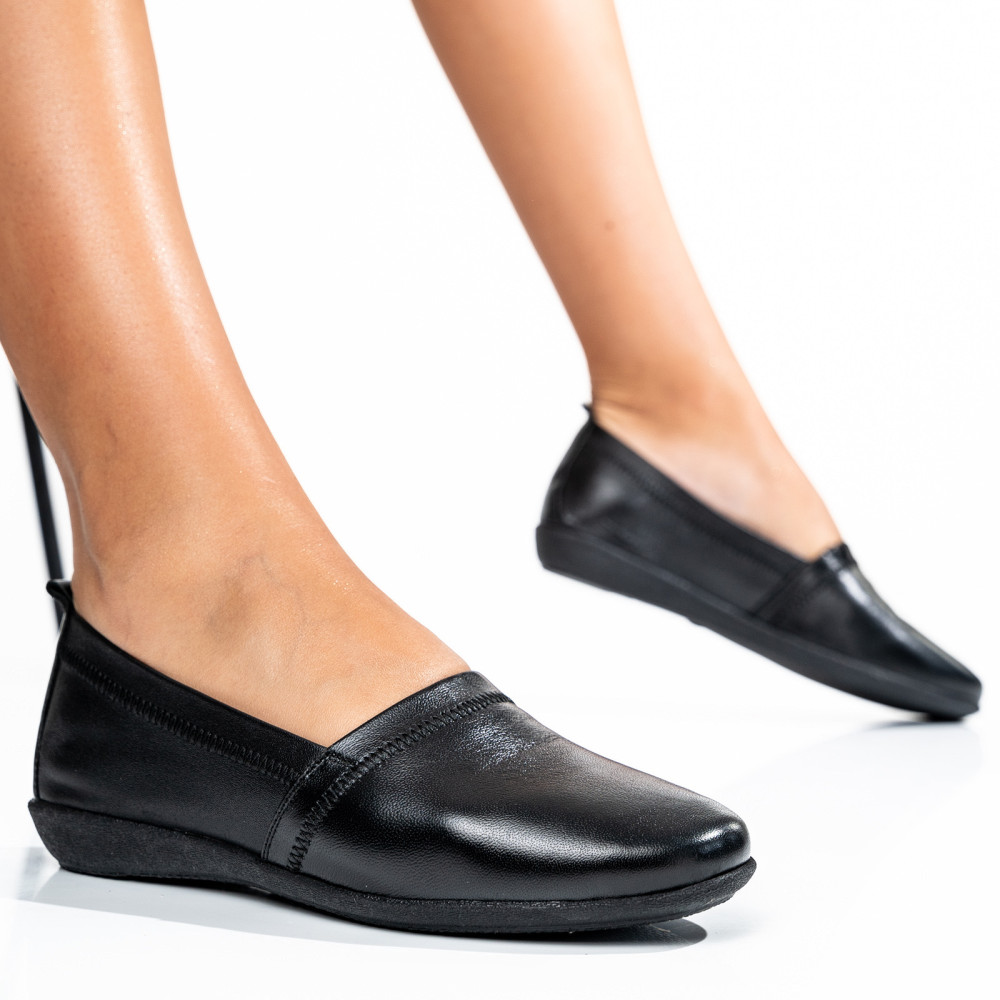 PANTOFI FEMEI PIELE NATURALA NEGRI ESG5221