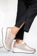 PANTOFI CHAMPAGNE PIELE NATURALA TSP-5121