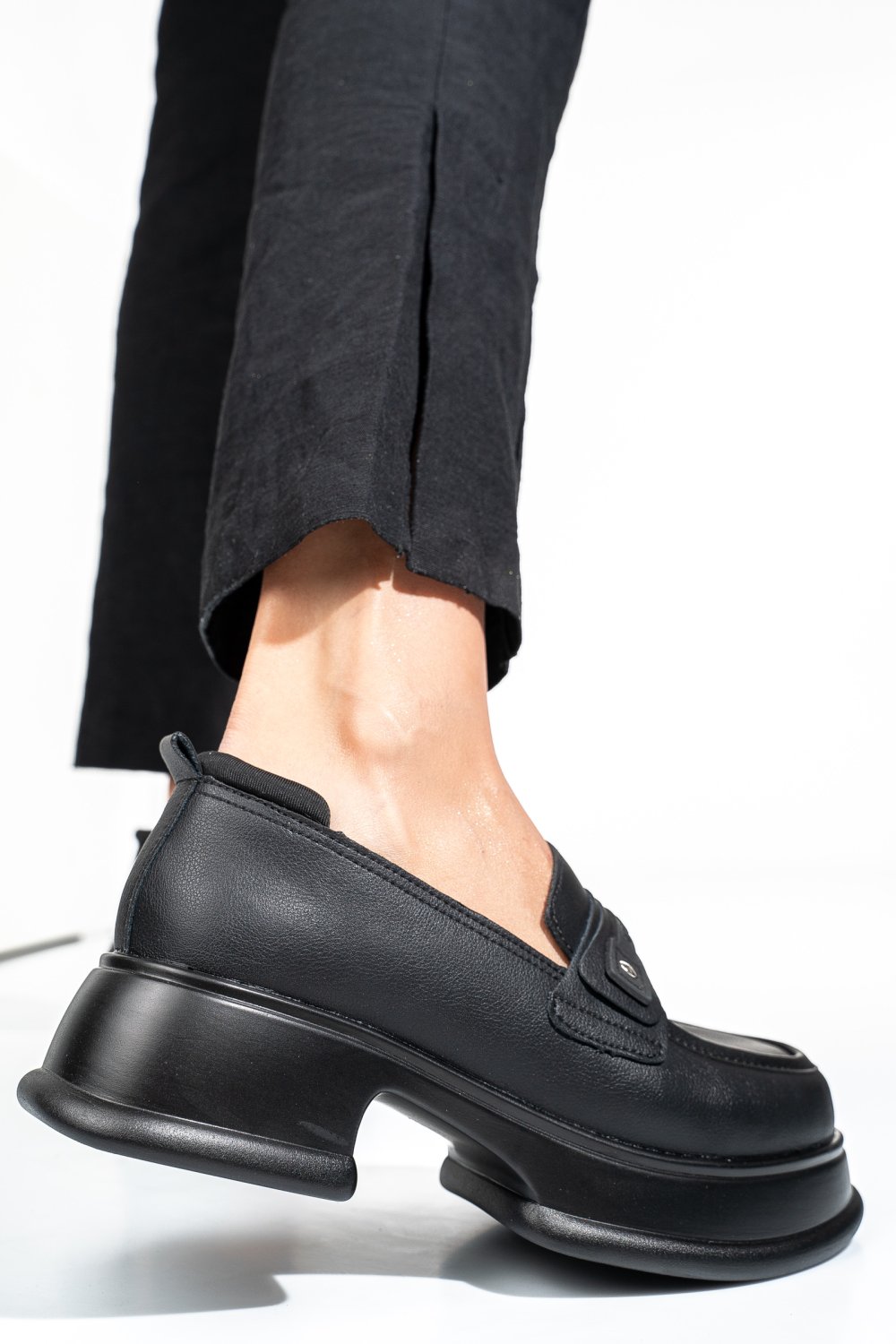 MOCASINI BLACK PIELE NATURALA JSPY3110