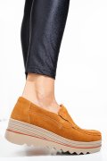 MOCASINI CAMEL PIELE NATURALA INTOARSA 3SP088