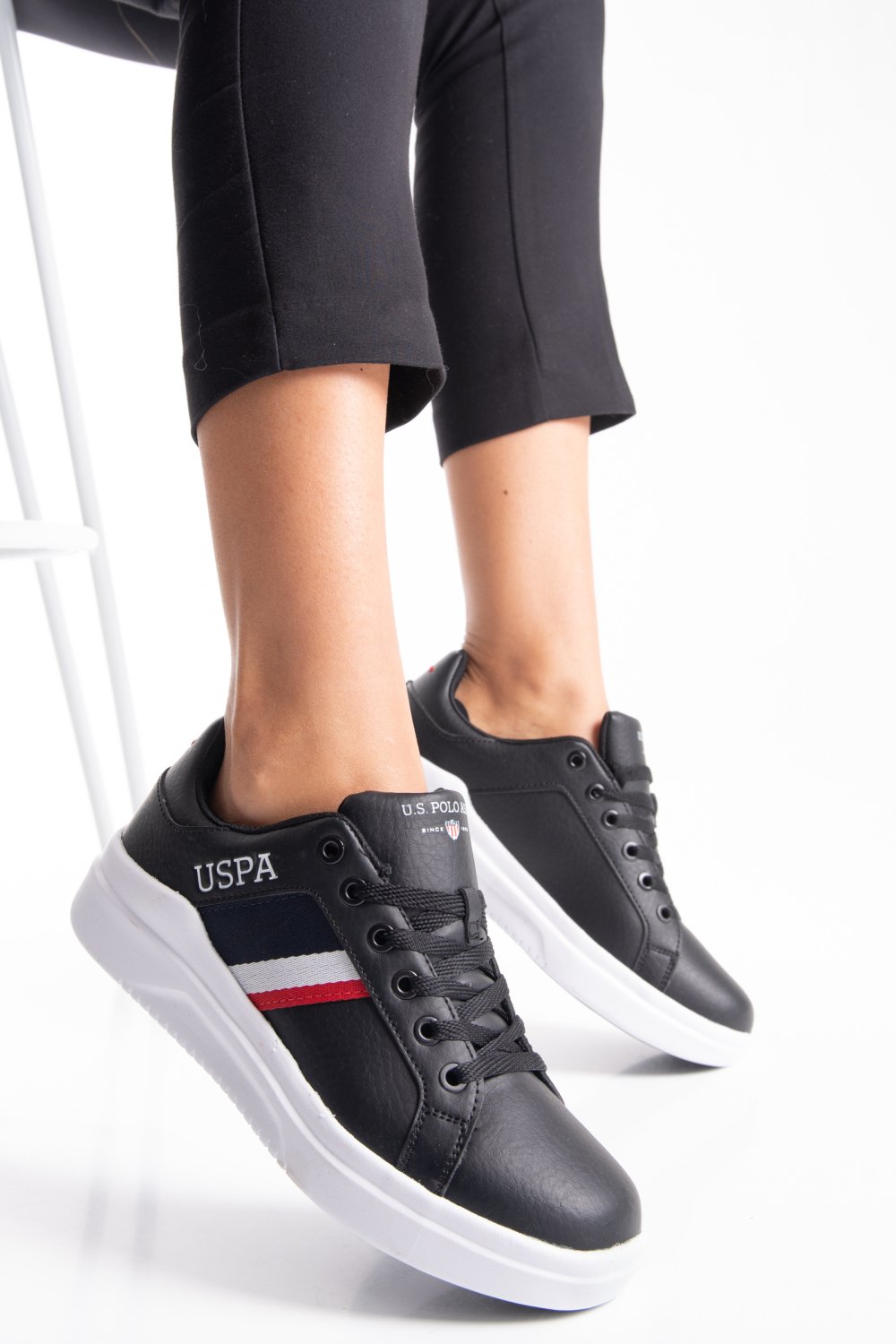 U.S. POLO ASSN, PANTOFI SPORT BLACK CML-9PR