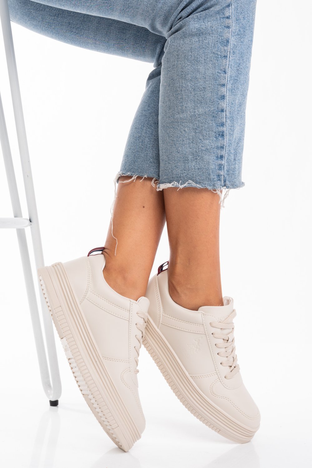 U.S. POLO ASSN, PANTOFI SPORT BEIGE SURI-1PR