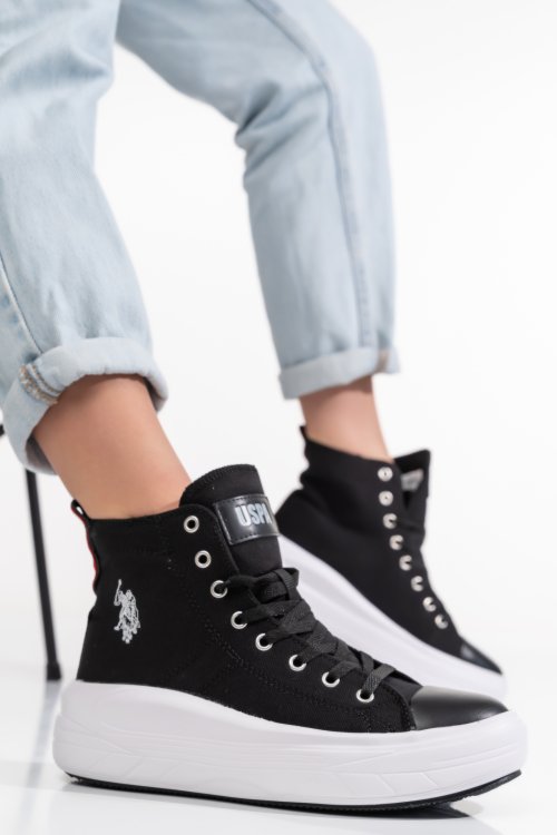 U.s. polo assn, ghete sport black clementine