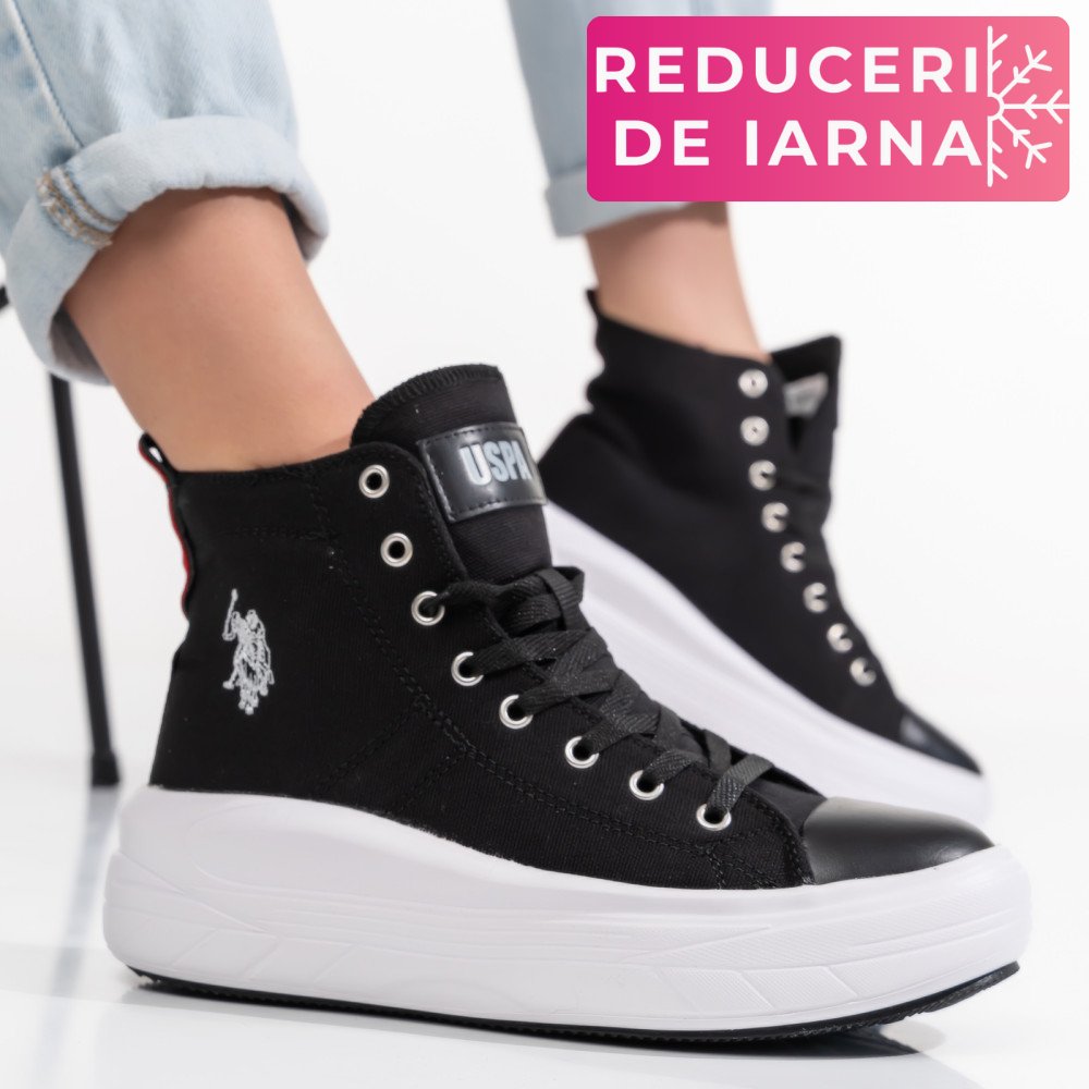U.S. POLO ASSN, GHETE SPORT BLACK CLEMENTINE