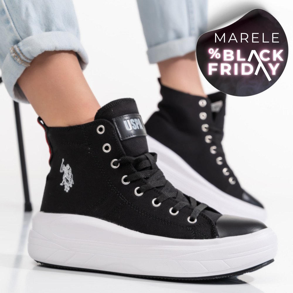 U.S. POLO ASSN, GHETE SPORT BLACK CLEMENTINE