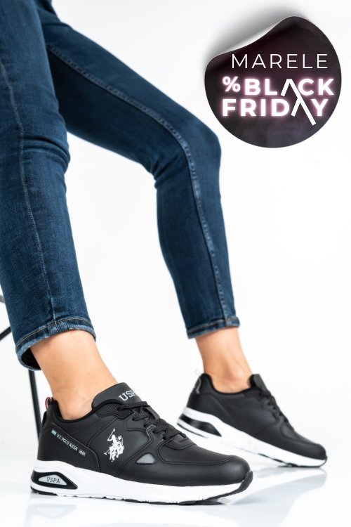 U.s. polo assn, pantofi sport black vance
