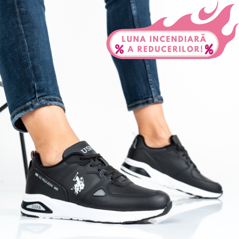 U.S. POLO ASSN, PANTOFI SPORT BLACK VANCE