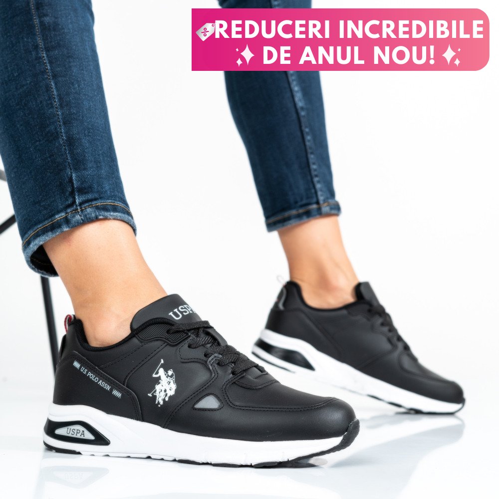 U.S. POLO ASSN, PANTOFI SPORT BLACK VANCE