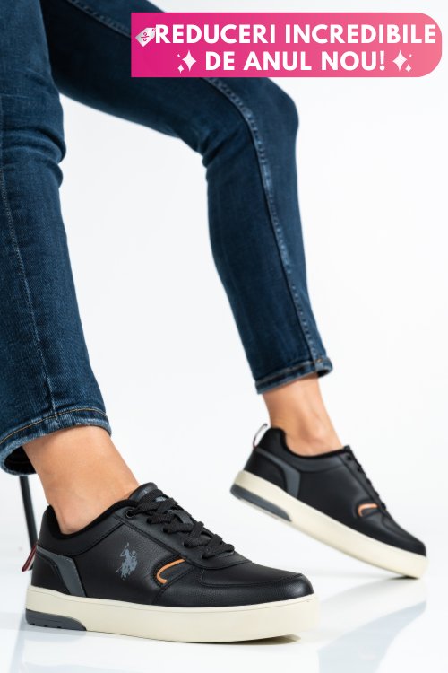 U.s. polo assn, pantofi sport black okita