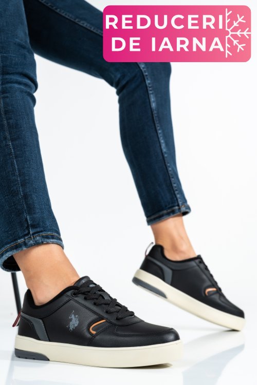 U.s. polo assn, pantofi sport black okita