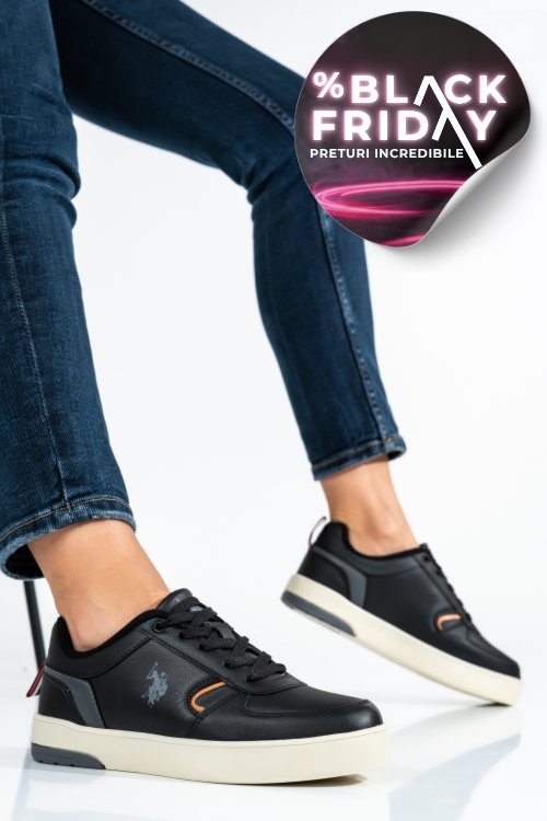 U.s. polo assn, pantofi sport black okita