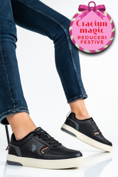 U.s. polo assn, pantofi sport black okita