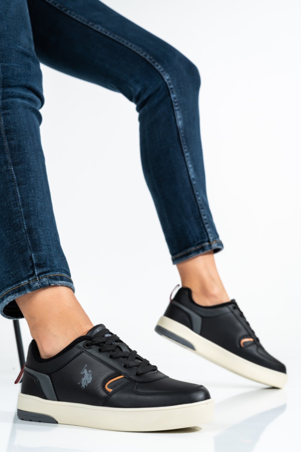 U.S. POLO ASSN, PANTOFI SPORT BLACK OKITA