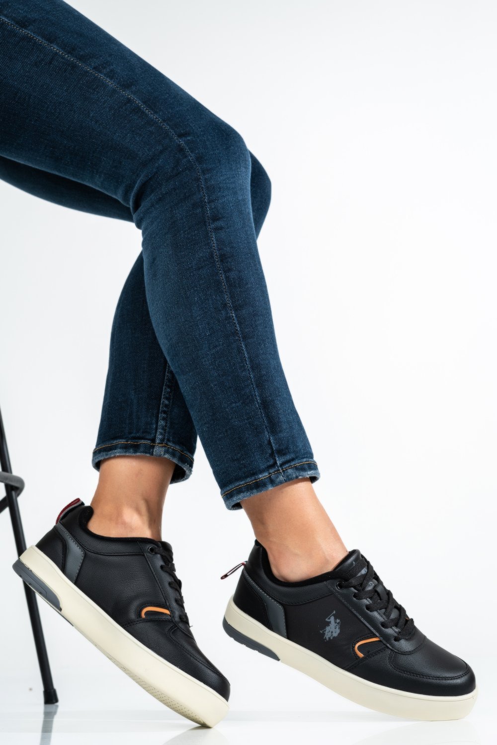 U.S. POLO ASSN, PANTOFI SPORT BLACK OKITA