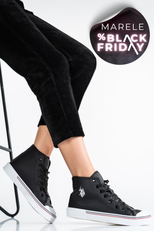 U.s. polo assn, pantofi sport black penelope