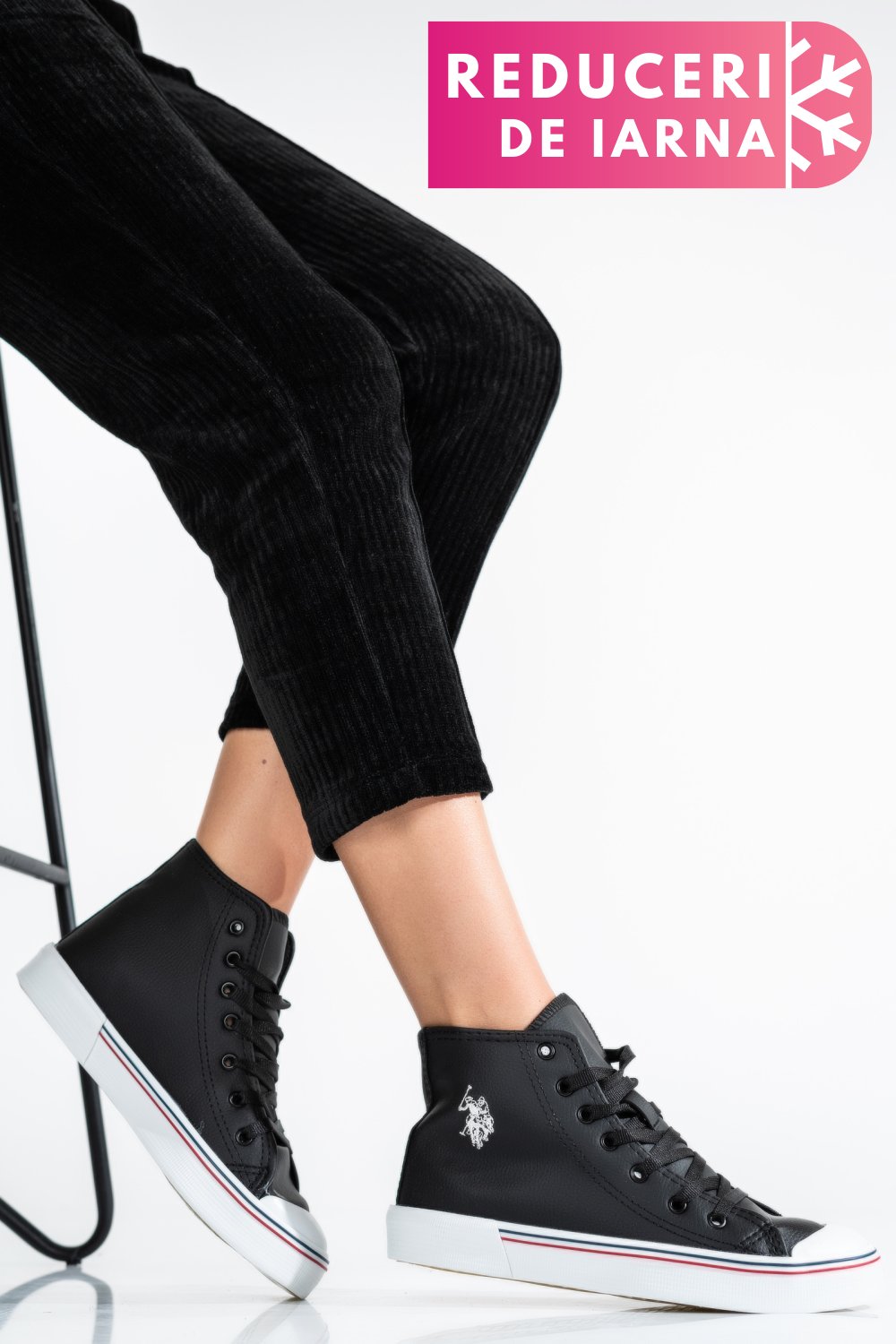 U.S. POLO ASSN, PANTOFI SPORT BLACK PENELOPE