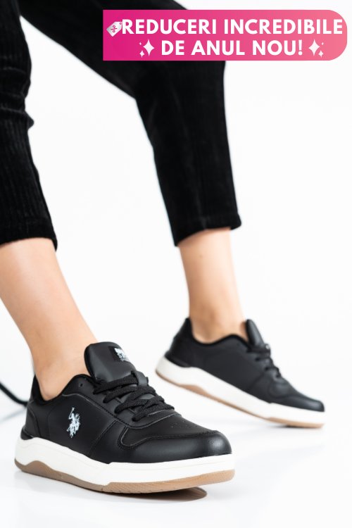 U.s. polo assn, pantofi sport black zeus