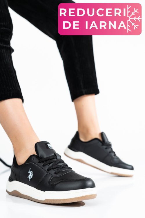 U.s. polo assn, pantofi sport black zeus