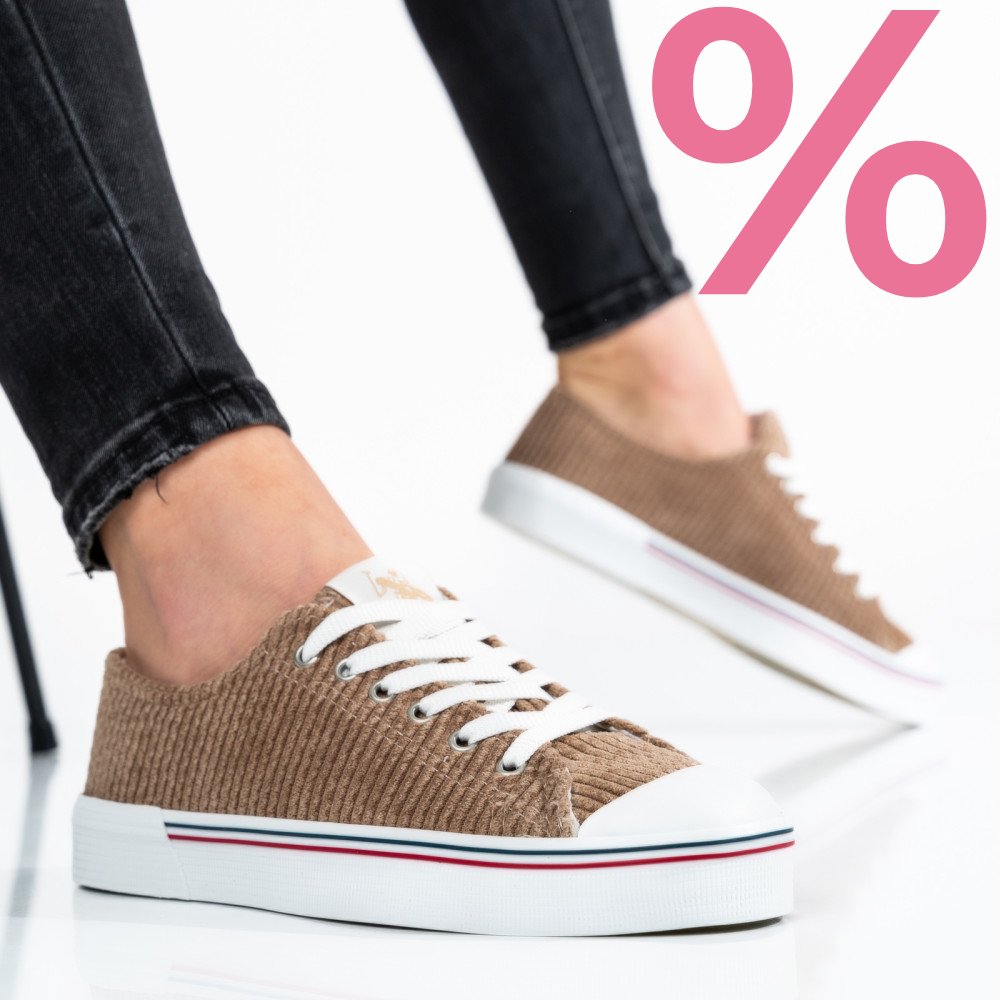 U.S. POLO ASSN, PANTOFI SPORT BEJ SUEDE PENELOPE-2FX