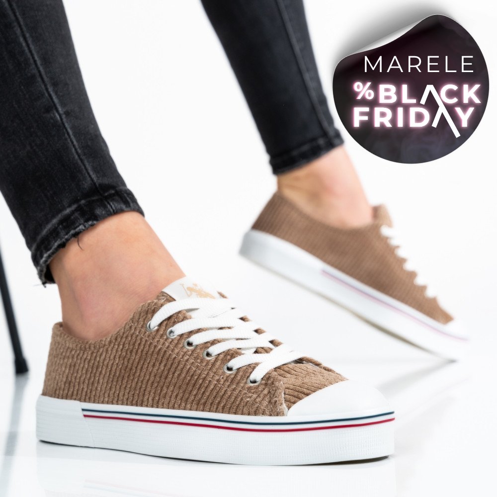 U.S. POLO ASSN, PANTOFI SPORT BEJ SUEDE PENELOPE-2FX