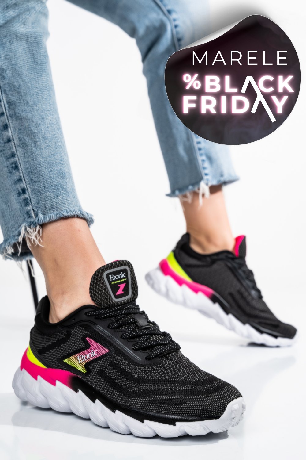 ETONIC, PANTOFI SPORT BLACK ETW212670