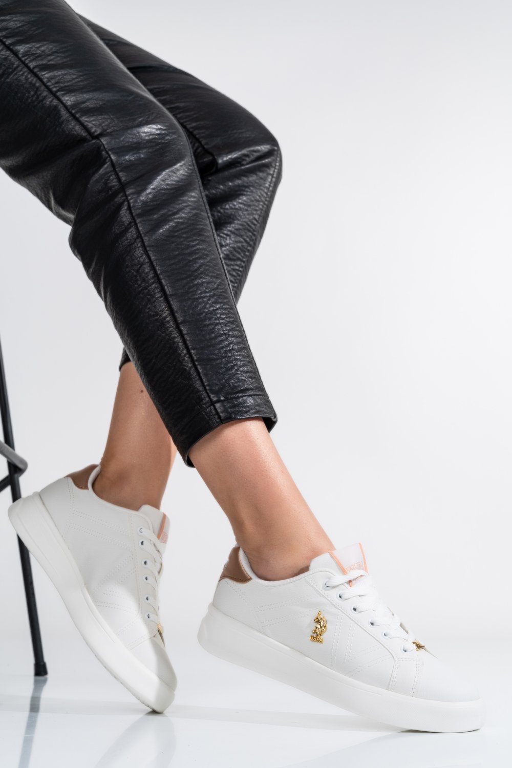 U.S. POLO ASSN, PANTOFI SPORT WHITE EXXY