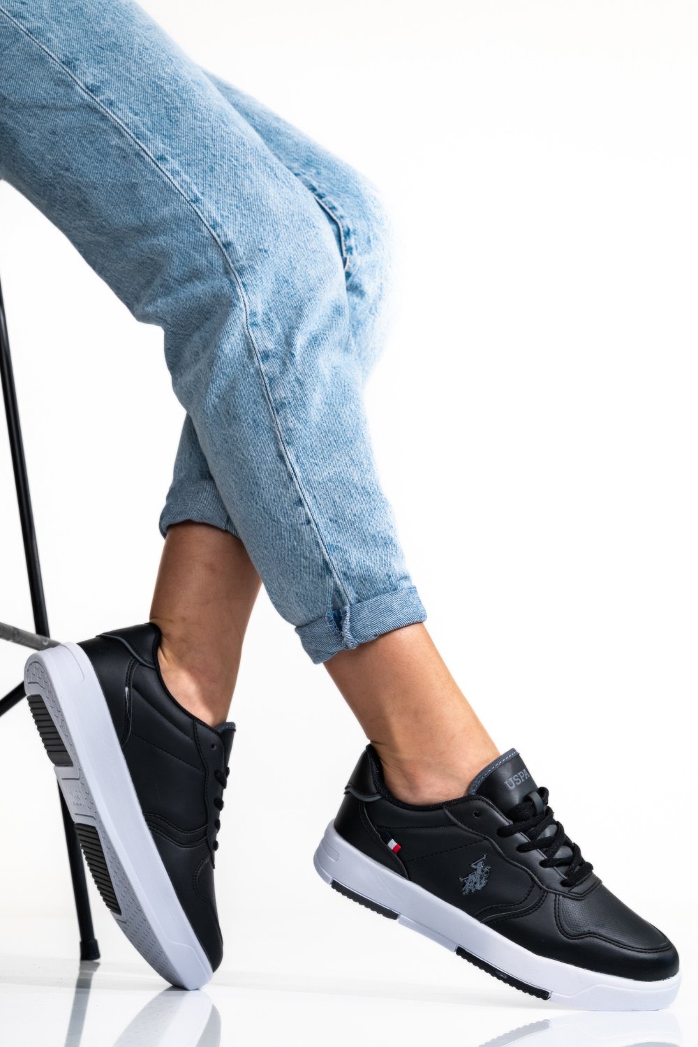 U.S. POLO ASSN, PANTOFI SPORT BLACK ANDREI