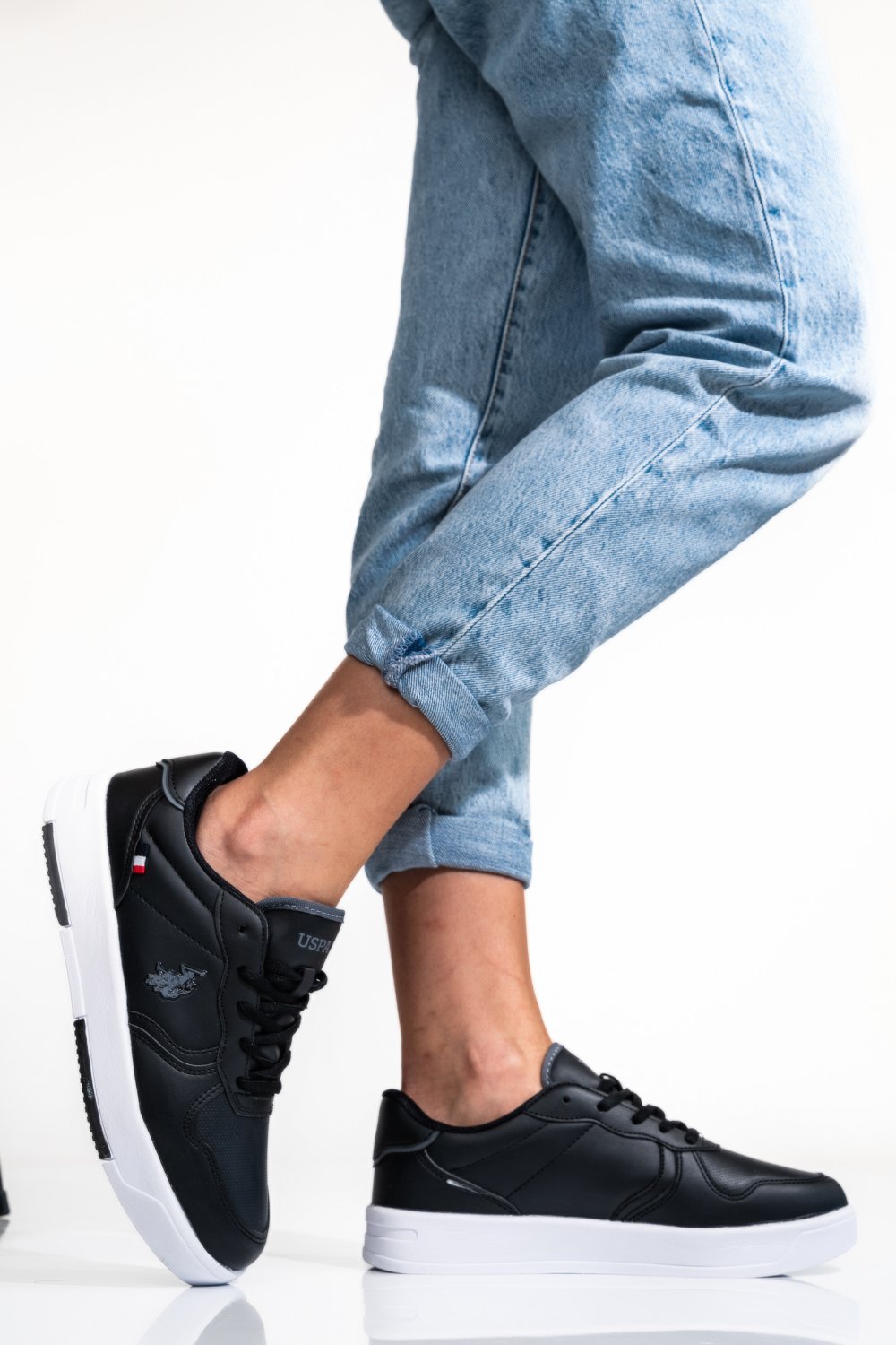 U.S. POLO ASSN, PANTOFI SPORT BLACK ANDREI