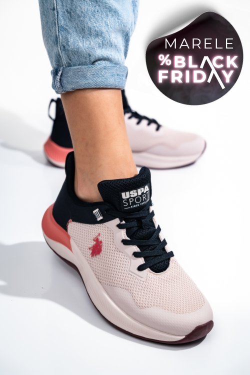 U.s. polo assn, pantofi sport pink florin