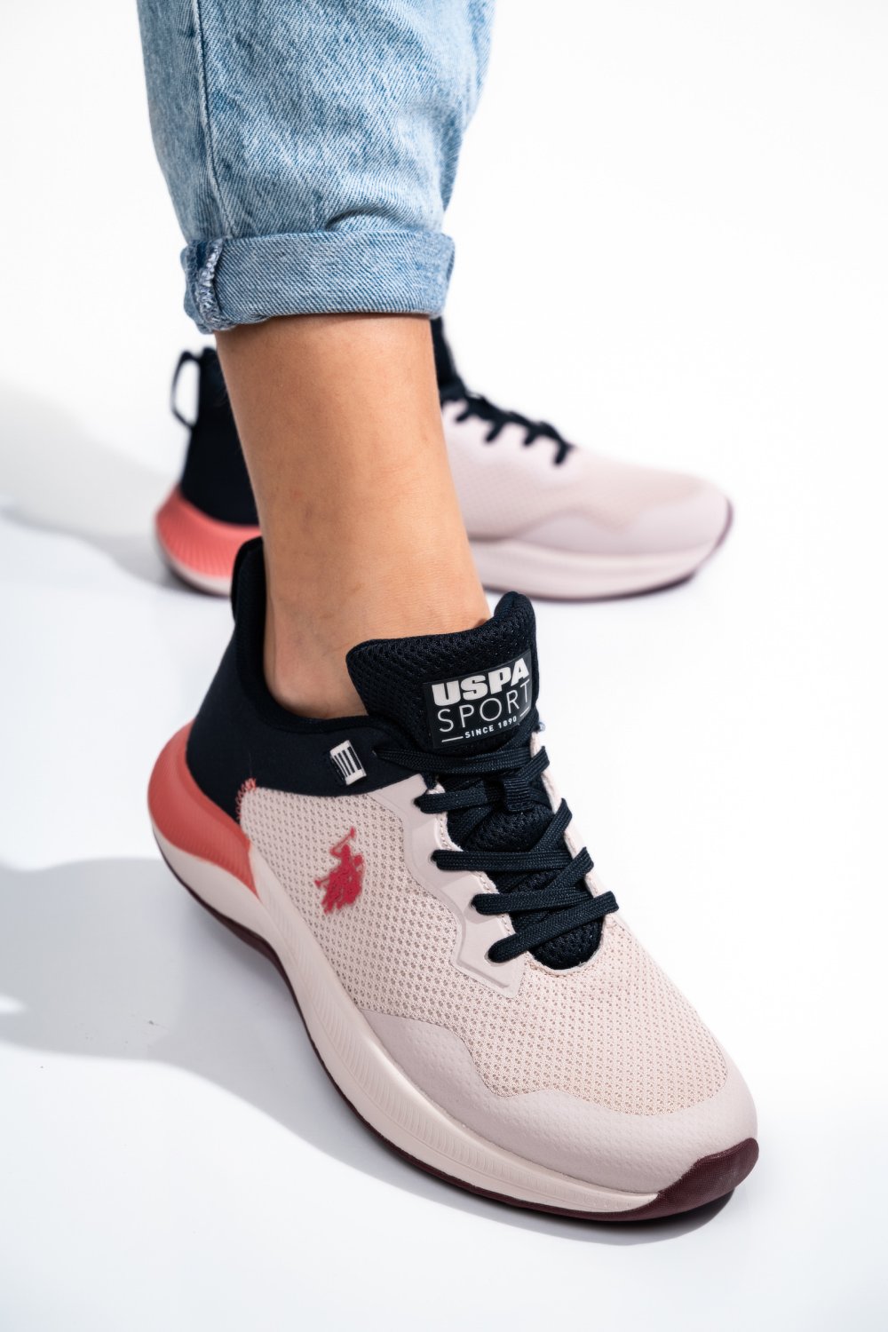 U.S. POLO ASSN, PANTOFI SPORT PINK FLORIN
