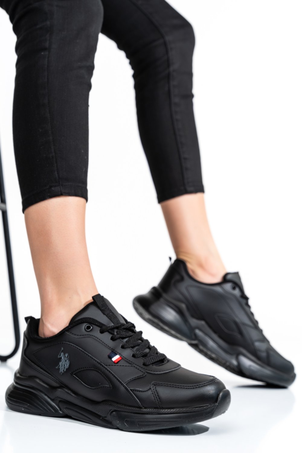 U.S. POLO ASSN, PANTOFI SPORT BLACK LEMON