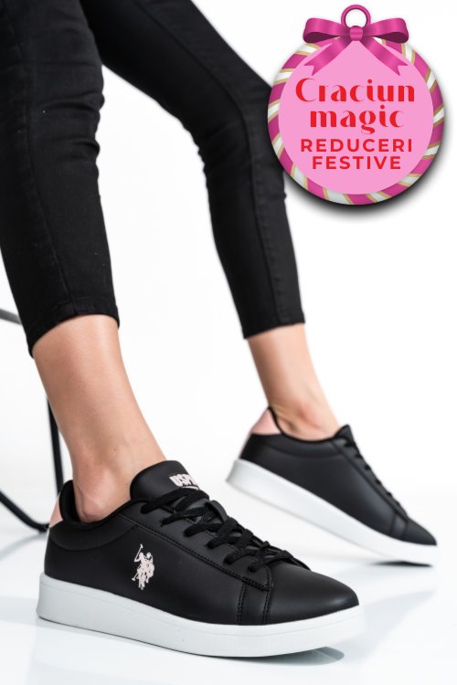 U.s. polo assn, pantofi sport black tibet