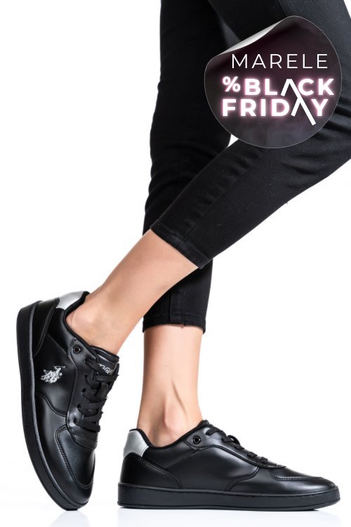 U.s. polo assn, pantofi sport all black blake