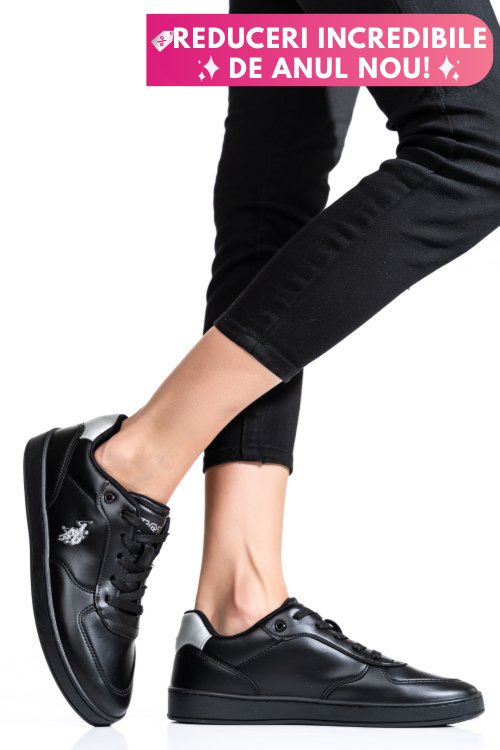 U.s. polo assn, pantofi sport all black blake