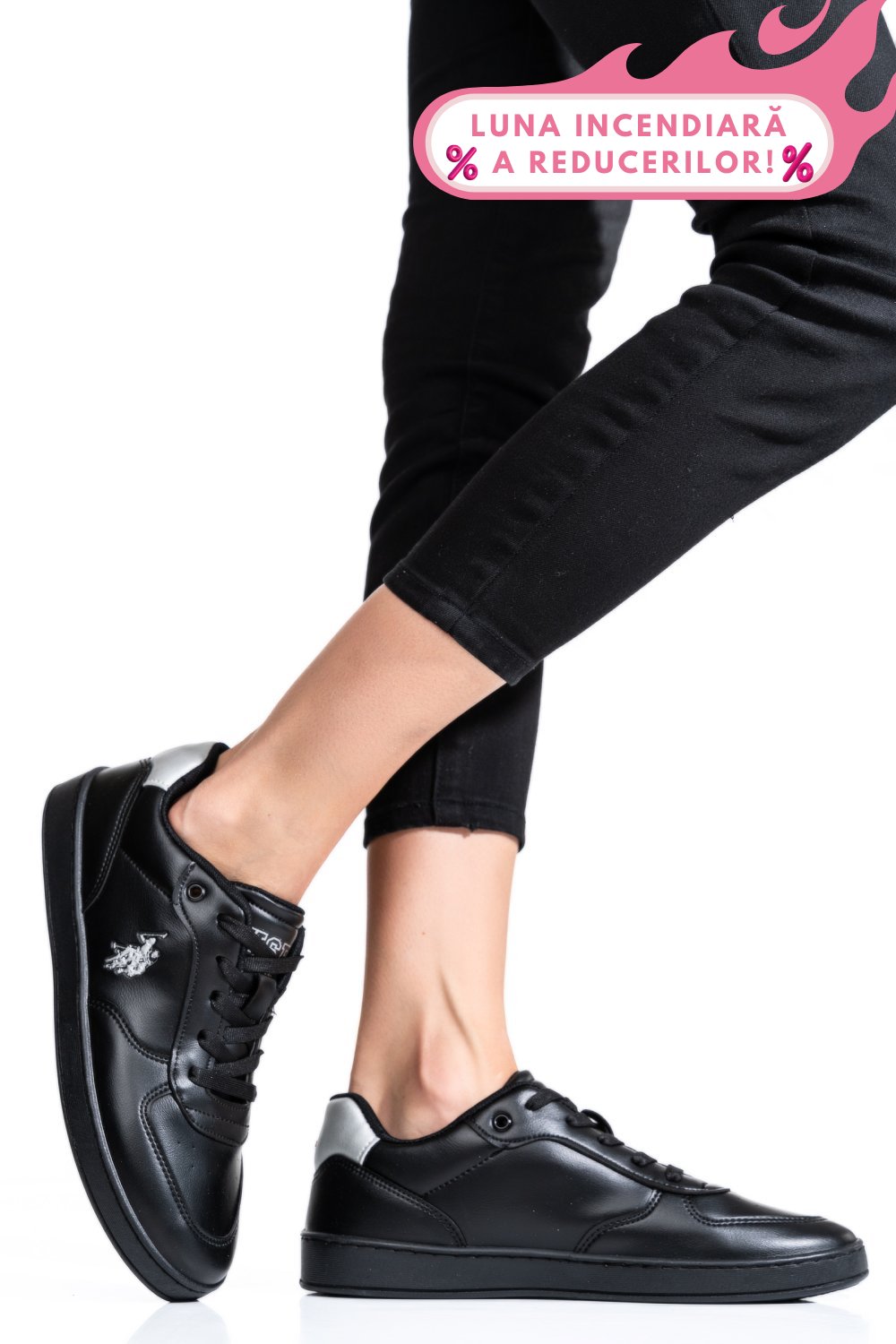 U.S. POLO ASSN, PANTOFI SPORT ALL BLACK BLAKE