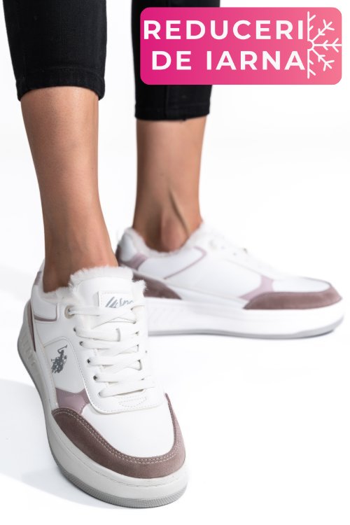 U.s. polo assn, pantofi sport white gezza